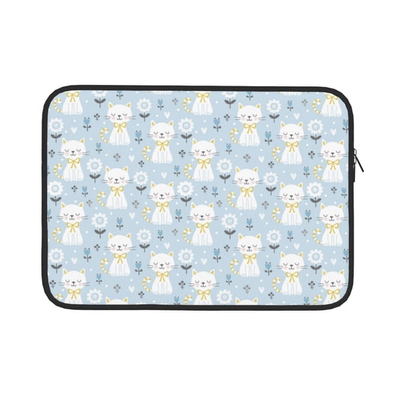 Bingfone Cute Cat Laptop Sleeve Case 15 inch , 360° Protective Computer Carrying Bag