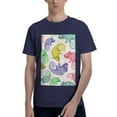 thumbnail image 1 of Bingfone Cute Chameleons Men'S Loose Fit Short-Sleeve Pocket T-Shirt, 1 of 7