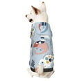 thumbnail image 1 of Bingfone Cute Chameleons On Blue Dog Clothes Hoodie, Pet Winter Coat,Puppy Sweatshirts For Small Dogs Boy Girl,Suitable For All Breeds-Large, 1 of 9