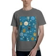thumbnail image 1 of Bingfone Cute Colorful Owls And Trees Men'S Loose Fit Short-Sleeve Pocket T-Shirt, 1 of 7
