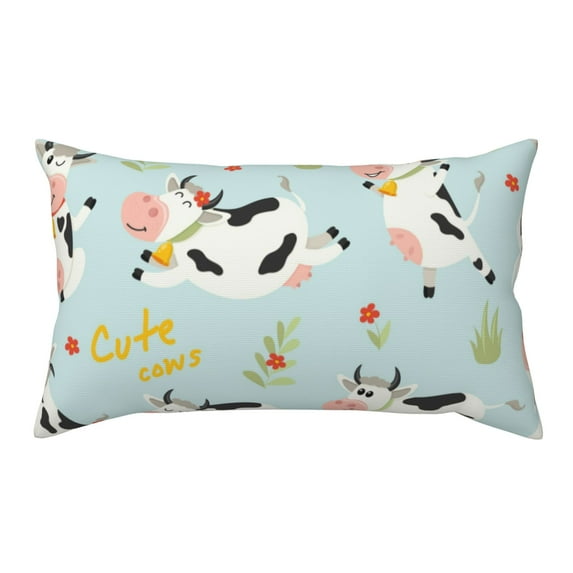 Bingfone Cute Cows Printed Pillowcase 20x36 inches - Standard Pillow Cases with Envelope Closure,Gifts for Women Men