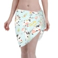 thumbnail image 1 of Bingfone Cute Cows Women's Sarong Swimsuit Cover Ups Bathing Suit Coverups Chiffon Beach Wrap Skirts, 1 of 7