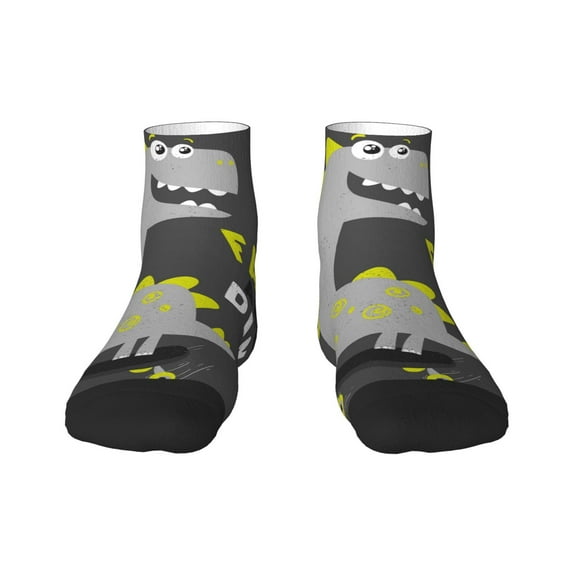 Bingfone Cute Dinosaur Design Patterned Men'S Women'S Casual Cotton Socks