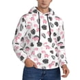 thumbnail image 1 of Bingfone Cute Dinosaur Men's Drawstring Hoodie Long Sleeve Pocket Sweatshirts-XX-Large, 1 of 6