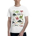 thumbnail image 1 of Bingfone Cute Dinosaurs Men'S Loose Fit Short-Sleeve Pocket T-Shirt, 1 of 7