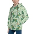 thumbnail image 1 of Bingfone Cute Dinosaurs in Space Pattern Youth Classic Hoodies Soft Hooded Pullover Sweatshirts for Girls and Boys, 1 of 6