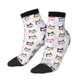 thumbnail image 1 of Bingfone Cute Dog Design Patterned Men's Women's Casual Cotton Socks, 1 of 5