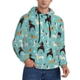 thumbnail image 1 of Bingfone Cute Dog Men's Drawstring Hoodie Long Sleeve Pocket Sweatshirts-X-Large, 1 of 6