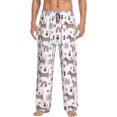 thumbnail image 1 of Bingfone Cute Dog Mens All Over Print Sleep Pajama Pants-Large, 1 of 5