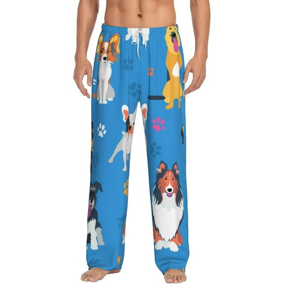 Bingfone Cute Dogs Mens All Over Print Sleep Pajama Pants-Xx-Large