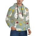 thumbnail image 1 of Bingfone Cute Farm Birds Men'S Drawstring Hoodie Long Sleeve Pocket Sweatshirts-3x-Large, 1 of 9