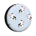 thumbnail image 1 of Bingfone Cute Farm Cow Spare Tire Cover Weatherproof Universal Wheel Protectors For Rv Camper Travel Trailer Suv Truck 15 Inch, 1 of 9