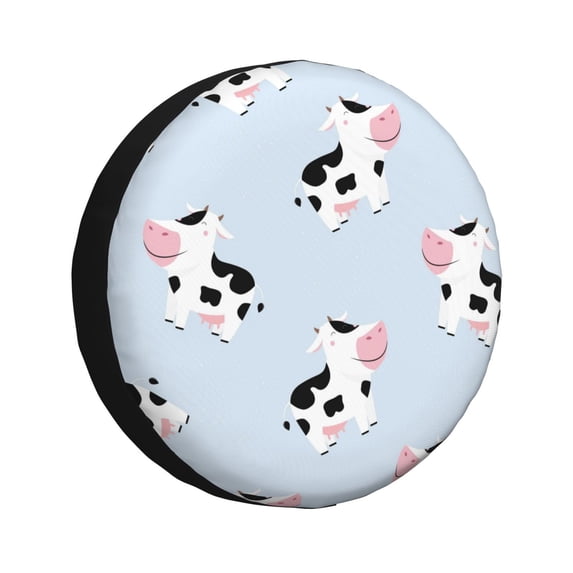 Bingfone Cute Farm Cow Spare Tire Cover Weatherproof Universal Wheel Protectors For Rv Camper Travel Trailer Suv Truck 15 Inch