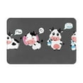 thumbnail image 1 of Bingfone Cute Farm Milk Animal Door Mat 16"X24" Front Entrance Non-Slip Low Profile Washable For Entryway, 1 of 1