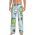 thumbnail image 1 of Bingfone Cute Floral Frog Mens All Over Print Sleep Pajama Pants-Xx-Large, 1 of 9