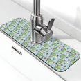 thumbnail image 1 of Bingfone Cute Floral Frog Print Splash Guard for Sink Faucet,Super Absorbent Fast Drying Mat Sink-Splash Guard Behind Faucet Drip Catcher for Kitchen,Sink Mat,Dish Drying Mat, 1 of 8
