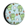 thumbnail image 1 of Bingfone Cute Floral Frog Spare Tire Cover Weatherproof Universal Wheel Protectors For Rv Camper Travel Trailer Suv Truck 15 Inch, 1 of 9