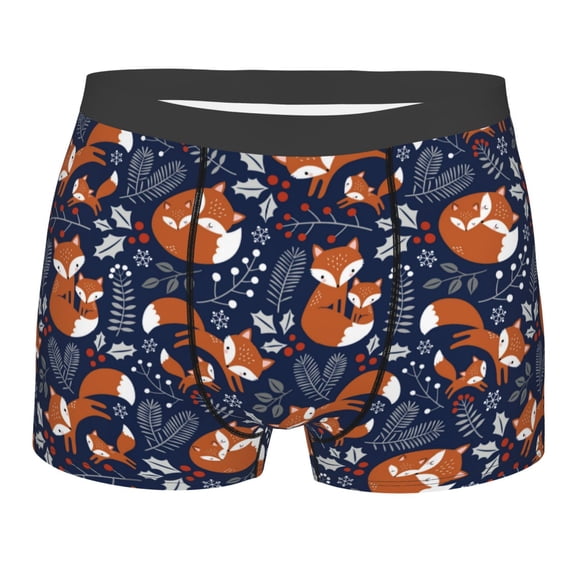 Bingfone Cute Foxes Men's Underwear - Casual Stretch Boxer Briefs-XX-Large