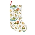 thumbnail image 1 of Bingfone Cute Frog Print Personalized Christmas Stocking - Snowman Design Large 18 inch,Family Holiday Season Decor, 1 of 8