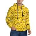 thumbnail image 1 of Bingfone Cute Funny Chicken Men's Drawstring Hoodie Long Sleeve Pocket Sweatshirts-X-Large, 1 of 6