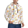 thumbnail image 1 of Bingfone Cute Gnome Summer Men's Drawstring Hoodie Long Sleeve Pocket Sweatshirts-Large, 1 of 6