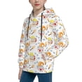 thumbnail image 1 of Bingfone Cute Gnome Summer Pattern Youth Classic Hoodies Soft Hooded Pullover Sweatshirts for Girls and Boys, 1 of 6