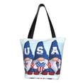thumbnail image 1 of Bingfone Cute Gnomes in USA Women Shoulder Tote Bags Casual Bag Ladies Shopping Handbag, 1 of 7