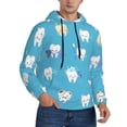 thumbnail image 1 of Bingfone Cute Healthy Teeth Men'S Drawstring Hoodie Long Sleeve Pocket Sweatshirts-Medium, 1 of 9