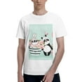 thumbnail image 1 of Bingfone Cute Panda Men'S Loose Fit Short-Sleeve Pocket T-Shirt, 1 of 7