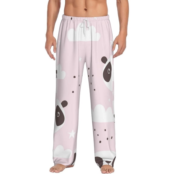 Bingfone Cute Panda Mens All Over Print Sleep Pajama Pants-Xx-Large