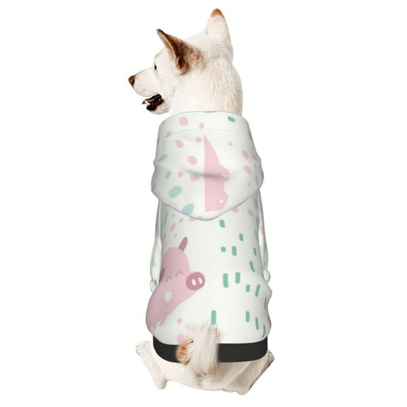 Bingfone Cute Pigs Dog Clothes Hoodie, Pet Winter Coat,Puppy Sweatshirts For Small Dogs Boy Girl,Suitable For All Breeds-Medium