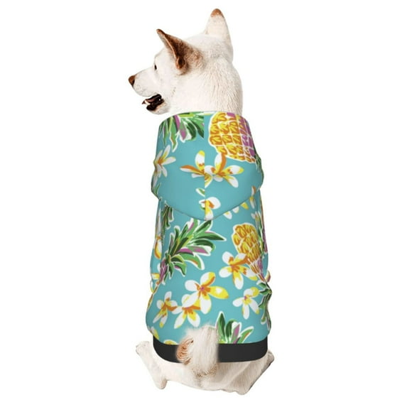 Bingfone Cute Pineapples Dog Clothes Hoodie, Pet Winter Coat,Puppy Sweatshirts for Small Dogs Boy Girl,Suitable for All Breeds-X-Small
