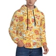 thumbnail image 1 of Bingfone Cute Pizza In Various Men's Drawstring Hoodie Long Sleeve Pocket Sweatshirts-3X-Large, 1 of 6