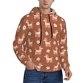 thumbnail image 1 of Bingfone Cute Poodle Dog Men's Drawstring Hoodie Long Sleeve Pocket Sweatshirts-4X-Large, 1 of 6