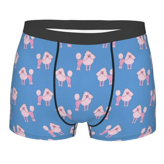 Bingfone Cute Poodle Dog Men's Underwear - Casual Stretch Boxer Briefs-X-Large