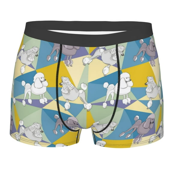 Bingfone Cute Poodle Dog Men's Underwear - Casual Stretch Boxer Briefs-XX-Large