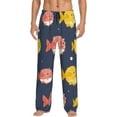 thumbnail image 1 of Bingfone Cute Puffer Fish Mens All Over Print Sleep Pajama Pants-Large, 1 of 9