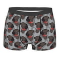 thumbnail image 1 of Bingfone Cute Puppy Black Men's Underwear - Casual Stretch Boxer Briefs-Small, 1 of 7