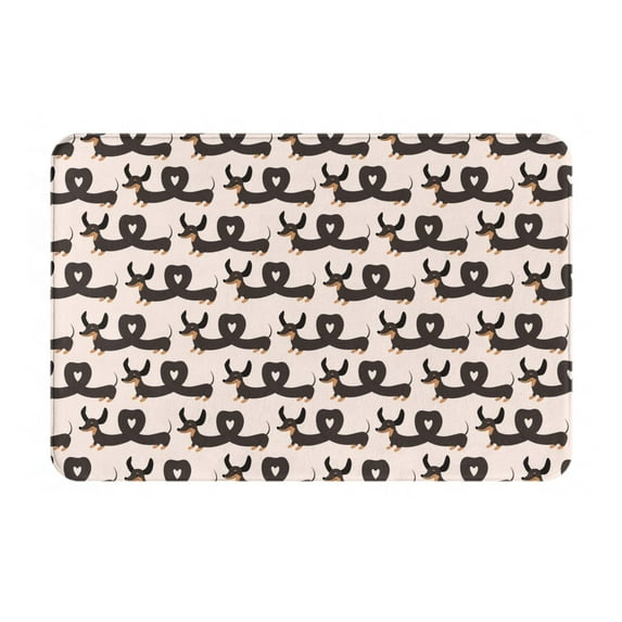 Bingfone Cute Puppy Door Mat 16"x24" Front Entrance Non-Slip Low Profile Washable for Entryway