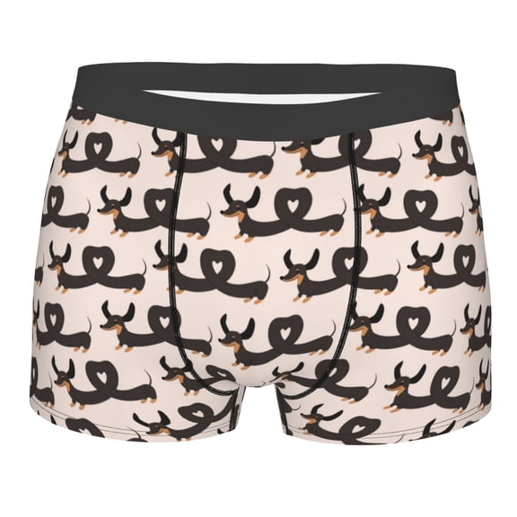 Bingfone Cute Puppy Men's Underwear - Casual Stretch Boxer Briefs-Large