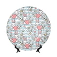 thumbnail image 1 of Bingfone Cute Rabbit And Heart Print Bone China Dinner Decorative Plates,Handmade Ceramic Dinner Plate with Stand for Home Club-10in, 1 of 6