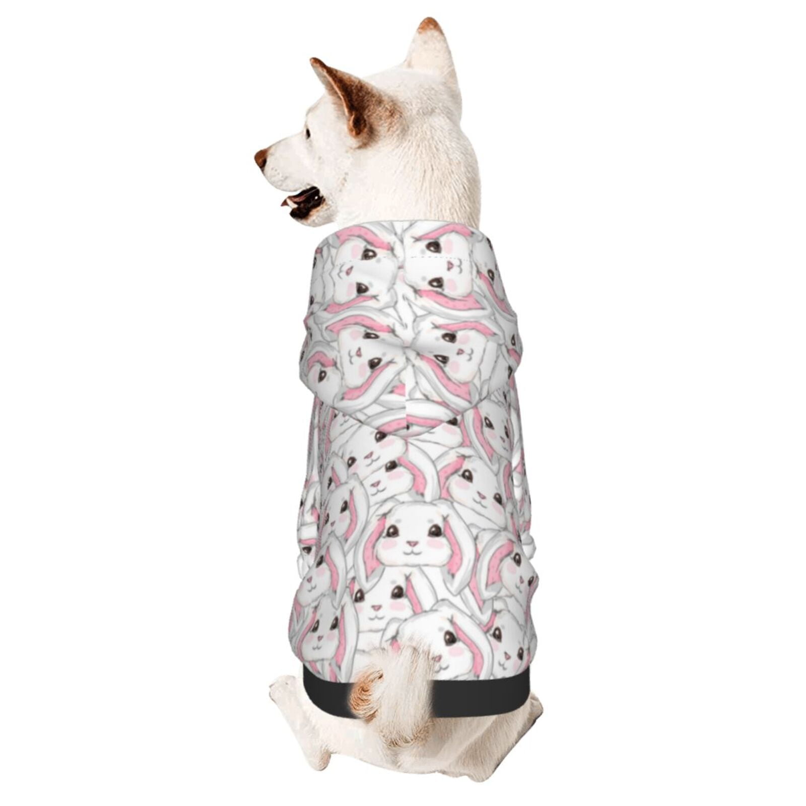 Bingfone Cute Rabbit Dog Clothes Hoodie, Pet Winter Coat,Puppy