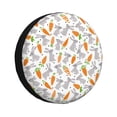 thumbnail image 1 of Bingfone Cute Rabbit Spare Tire Cover Weatherproof Universal Wheel Protectors for RV Camper Travel Trailer SUV Truck-15 inch, 1 of 8