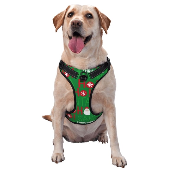 Bingfone Cute Santa No Pull Dog Vest Harness For Small Medium Large Dogs Strap For Puppy Walking,Training,Dog Harness-Medium