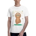 thumbnail image 1 of Bingfone Cute Sloth In Yoga Pose Tree Men'S Loose Fit Short-Sleeve Pocket T-Shirt, 1 of 7