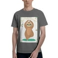 thumbnail image 1 of Bingfone Cute Sloth In Yoga Pose Tree Men'S Loose Fit Short-Sleeve Pocket T-Shirt, 1 of 7