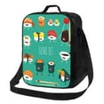 thumbnail image 1 of Bingfone Cute Sushi Reusable Insulated Lunch Bag Cooler For Work School Picnic Or Travel, 1 of 7