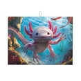 thumbnail image 1 of Bingfone Cute Underwater Axolotl ,18" x 24"Dish Drying Mat for Kitchen Counter,Ultra Absorbent Microfiber, 1 of 7