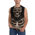 thumbnail image 1 of Bingfone Cyber Skeleton With Tattoos Pattern Men's Tank Tops Workout Sleeveless Tee Shirts Running Beach Tanks for Men-X-Large, 1 of 4