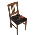 thumbnail image 1 of Bingfone Cyberpunk Skull American Flag Restaurant Chair Seat Covers,Removable Washable Chair Covers Protects, 1 of 8